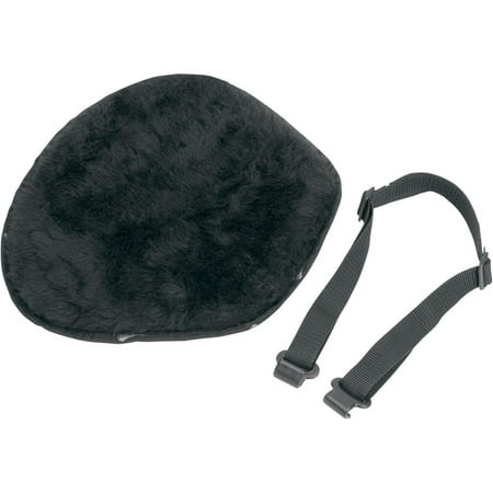Pro Pad Sheepskin Gel Seat - Saddlemen 101FJ SaddleGel Gel Seat Pad - Front Gel Pad with Synthetic Black Sheepskin Cover - Large