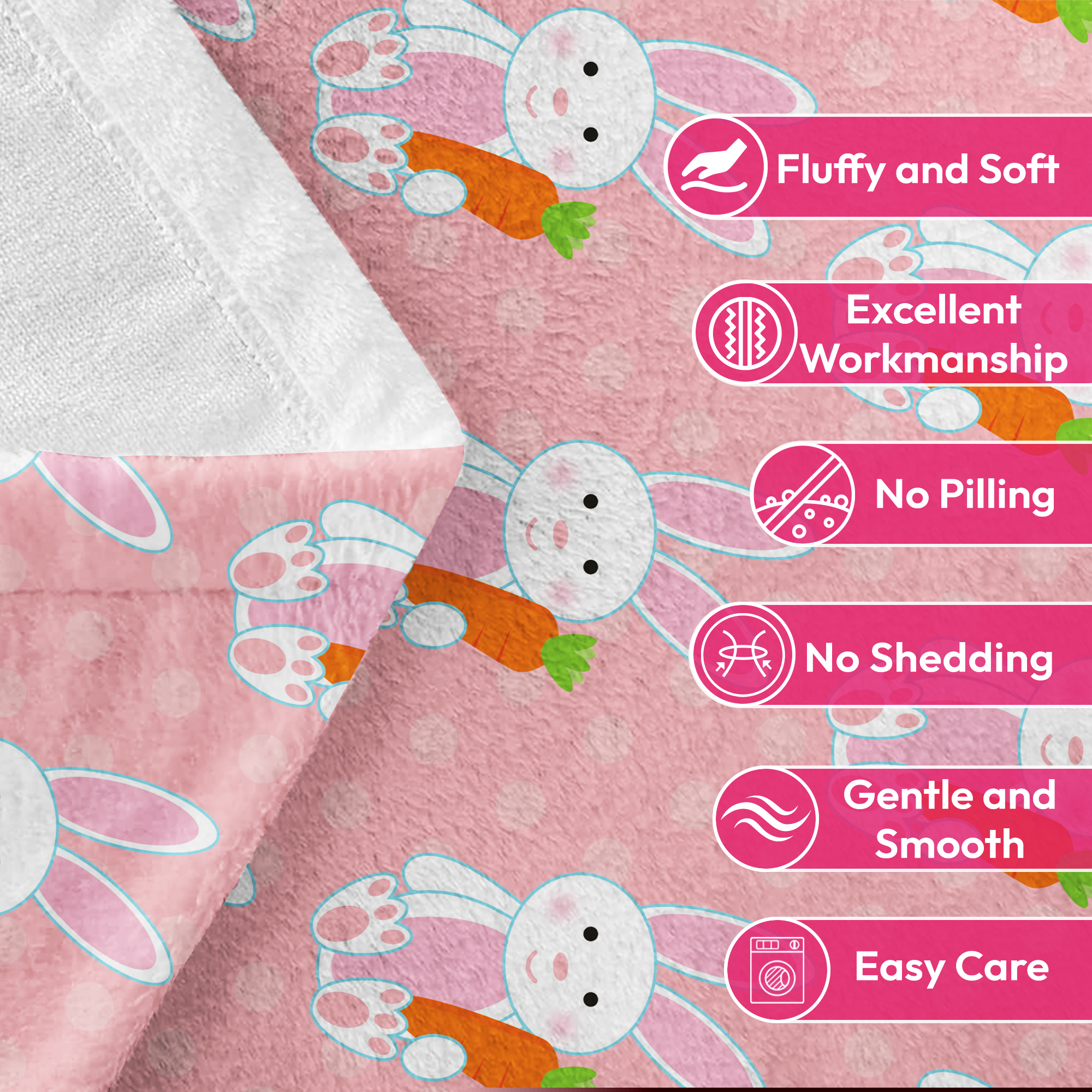 Easter Throw Blanket, Warm Fleece Flannel Bed Blanket, Lightweight Easter Blanket for Sofa Bed Couch 40"x50"