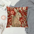 thumbnail image 2 of Qinduosi Pillow Cover, Rabbit I Modern Throw Pillow Case Modern Cushion Cover Square Pillowcase Decoration for Sofa Bed Chair Car Inch, 2 of 5