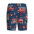 thumbnail image 5 of Fotbe Fire Truck 1 Pajama Shorts for Men, Men's Pajama Bottoms, Sleepwear,Short Pajama Pants-Medium, 5 of 9