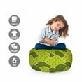 thumbnail image 2 of Nature Storage Toy Bag Chair, Simplistic Hills Cartoon Design Trees Mountains Landscape Illustration Pattern, Stuffed Animal Organizer Washable Bag, Small Size, Apple Green, by Ambesonne, 2 of 3