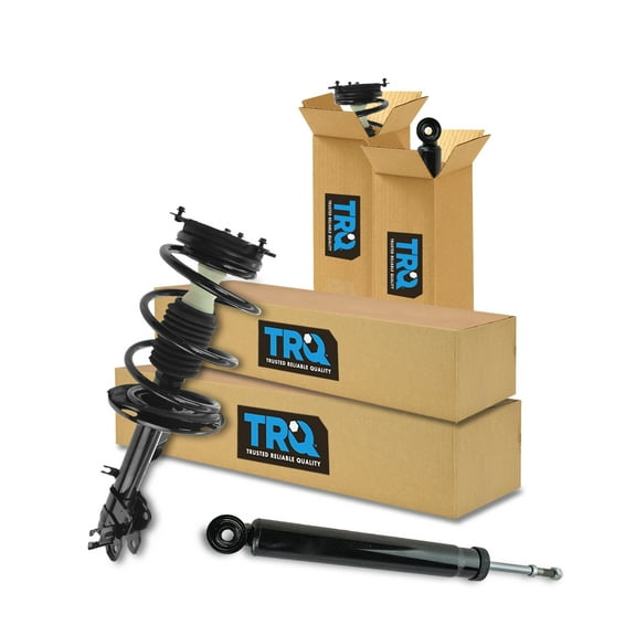 TRQ Front and Rear Complete Strut Assembly & Shock Absorber Kit Complete Strut & Coil Spring Assembly Fits Select 2009-2014 Nissan Murano
