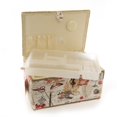 thumbnail image 4 of Allary 4397 Jumbo Tan 16"x10"x8" Rectangle Sewing Basket Bundle with 811 Sewing Accessory Kit, 4 of 4