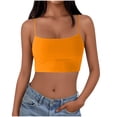 thumbnail image 4 of StSilkitty Crop Sleeveless Camisole for Womens Solid Color Spaghetti Strap Tank Tops Summer Casual Soft Blouses, 4 of 5