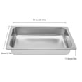 thumbnail image 6 of Fichiouy Stainless Steel Food Warmer Chafing Dishes Buffet Set for Parties Warming Tray, 6 of 11