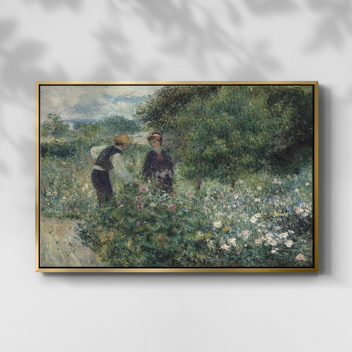 Vintage Botanical Print-LVIII By Wexford Home Framed in Gold Wood Gallery Wrapped Canvas 25 in. x 37 in.