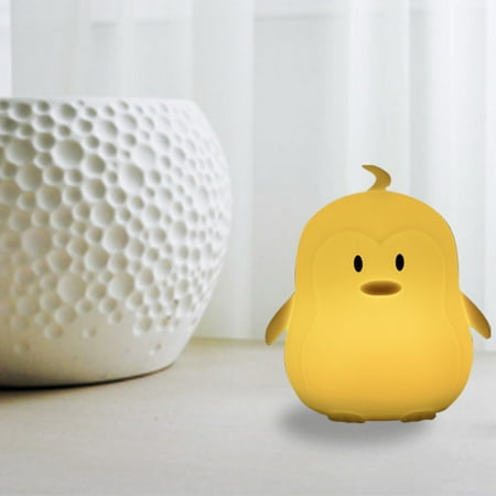 Tooad Veilleuse Pour Enfants Lumiere En Silicone Veilleuse Pingouin Rechargeable Par Usb Changement De 9 Couleurs Avec Telecommande Pour Chambre Bebe Enfant Adulte Pingouin Walmart Canada