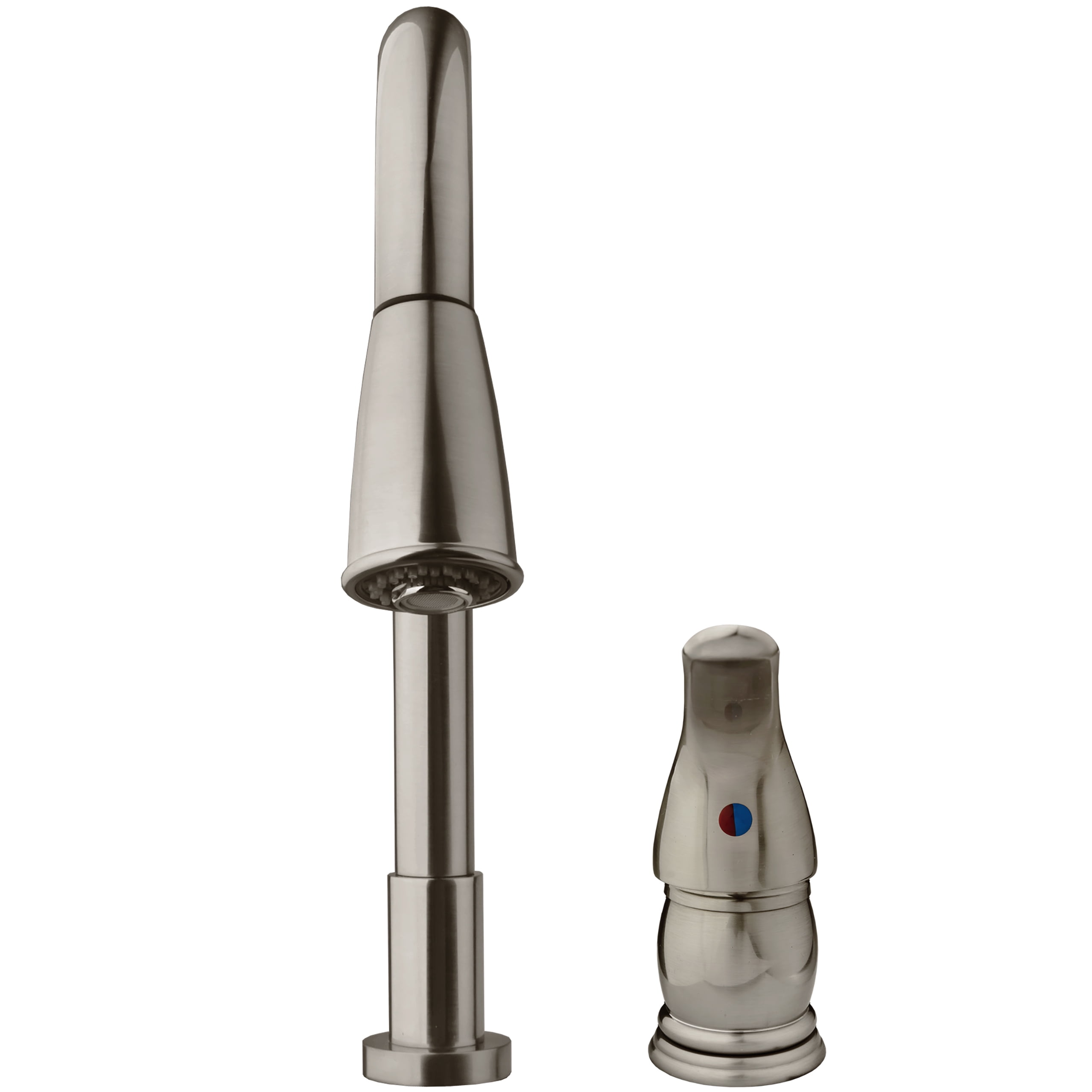 Dura Faucet Pull-Down RV Kitchen Faucet - Brushed Satin Nickel