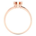 thumbnail image 4 of Clara Pucci 14K Rose Gold Solid Gold Tourmaline Solitaire Anniversary Ring for Women - 1.25 cttw Heart Cut, 4 of 8