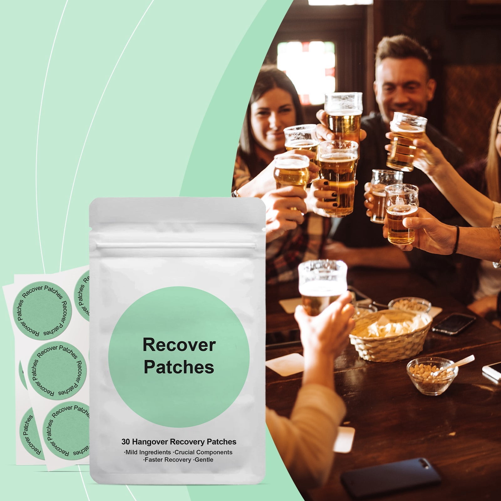 glp 1 hangover GLP-1 Nano Patch, Firming Skin and Body Care Patch, with Ginger Extract for  Women 90 Count