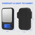 thumbnail image 2 of Portable Mini Scale, [200g/0.01g] 8 Units High Precision Small Scale with Cover, Digital Pocket Scale with LCD Display, Tare, Mini Micro Scale Gram (Black), 2 of 5