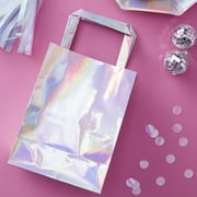 Ginger Ray Iridescent Rainbow OIF8Holographic Party Bags 5 Pack - Iridescent Party