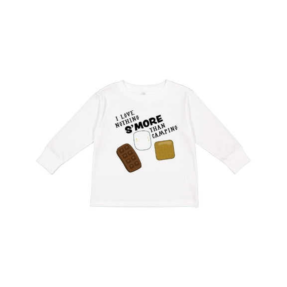 Inktastic I Love Nothing S'More than Camping Boys or Girls Long Sleeve Toddler T-Shirt