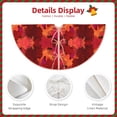 thumbnail image 5 of Bingfone Christmas Tree Skirt Mat Christmas Decoration Interior 48"-Autumn Maple Leaves, 5 of 8