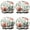 Pioneer Flower Floral-2, variant on Shower Caps,Pioneer Flower Floral Print Pattern Waterproof Shower Cap for Women 4 Pieces,Double Reusable Hair Cover for Shower PEVA Elastic Stretch Hem