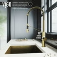 thumbnail image 5 of VIGO Livingston Single Handle Pull-Down Sprayer Kitchen Faucet in Matte Brushed Gold, 5 of 11