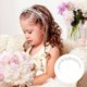 thumbnail image 3 of KAKOWELY Accesorios para el cabello con perlas para boda, tocado para niños, diadema de flores blancas para niñas, decoración, 3 of 5