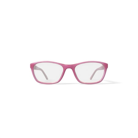 Skechers Youth SE1608-1 Square Prescription Eyeglasses with Case, Pink