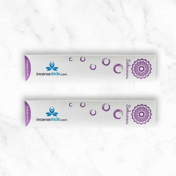 Sahasrara Incense 8" 12 Sticks -2 Packs-12 Incense Sticks per Pack|Frankincense-based Concoction