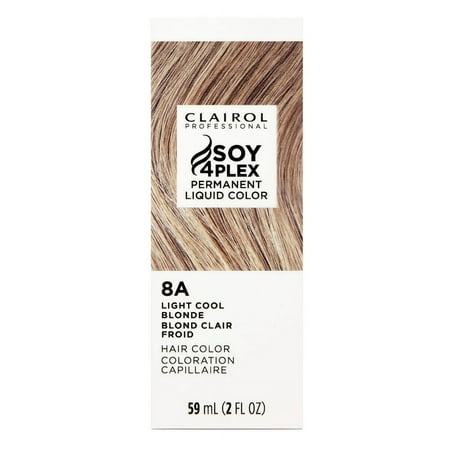Clairol Professional Permanent 8A/28D Light Cool Blonde 2oz (Pack of 3)
