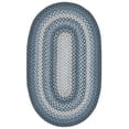 thumbnail image 2 of SAFAVIEH Braided Claes Bordered Reversible Area Rug, Dark Gray/Blue, 4' x 6' Oval, 2 of 11