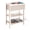 Beige, variant on Fluted Nightstand with Charging Station,Night Stand with Drawer & 2 Open Storage Shelves, Side Table for Bedroom Small Space Living Room Entryway