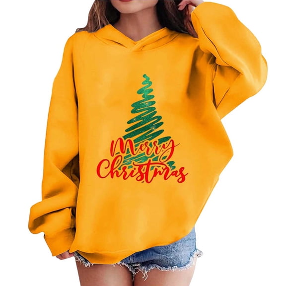 Aofany Baby Boys Girls Merry Christmas Sweatshirts Toddler Xmas Hoodies Tops Christmas Tree Shirt 3-14 Years