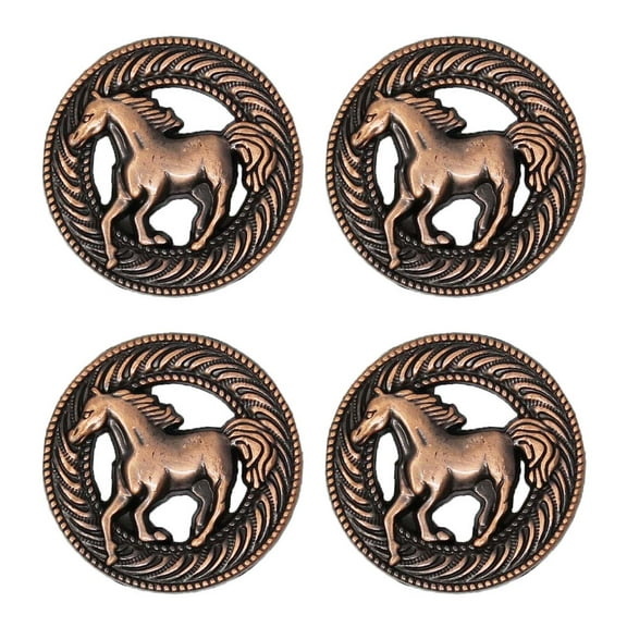 Concho 4 Conchos Rhinestone Horse Saddle Western Bridle  Co245C