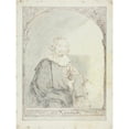 thumbnail image 2 of Christiaan Josi 19x24 Black Ornate Framed Double Matted Museum Art Print Titled: Study for Portrait of a Man in an Arm Chair (C. 1821), 2 of 5