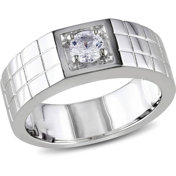 Everly Men's Sapphire Sterling Silver Ring