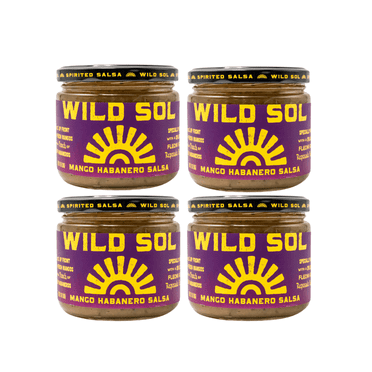 Wild Sol Mango Habanero Salsa, 4 Pack, 11 oz