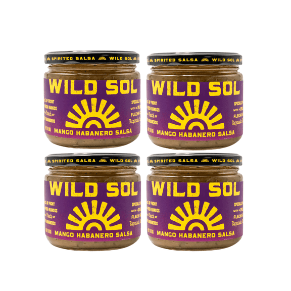 Wild Sol Mango Habanero Salsa, 4 Pack, 11 oz