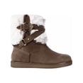 thumbnail image 3 of Womens G by GUESS Alixa Fuzzy Lined Pull On Short Winter Boots, Medium Natural, 3 of 5