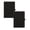 Black*1+Black*1, variant on Clearance Under $7.5! 2Pc A5+A6 Strap Notebook Purple Composition Notebook Notepad