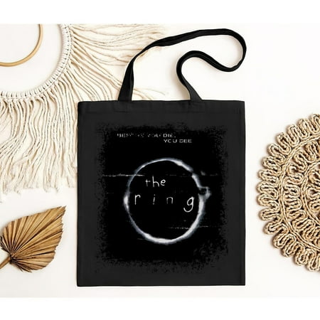 vintage The Ring - Movie Poster Inspired White Tote Bag-TH18372