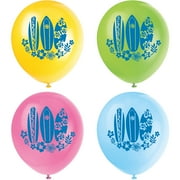12" Latex Hula Girl Luau Party Balloons, 8-Count
