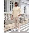 thumbnail image 3 of COOFANDY Men's Long-Sleeve Crewneck T-Shirt with Pocket, Casual Soft Stretch Tee, Casual Cotton Jersey, 3 of 8