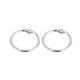 thumbnail image 3 of Metal Book Calendar Loose Leaf Binder Ring Silver Tone 20mm Inner Dia 20Pcs, 3 of 5