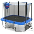 thumbnail image 1 of Gymax 10 x 8 FT Heavy-Duty Trampoline w/Basketball Hoop Soccer Goal Non-Slip Ladder Blue, 1 of 10