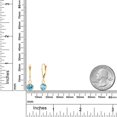 thumbnail image 6 of Gem Stone King 14K Yellow Gold Swiss Blue Topaz Earrings for Women | 2.00 Cttw | Gemstone November Birthstone | Round 6MM, 6 of 6