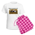 thumbnail image 5 of CafePress - Nmtl Where U Gonna Sit? Women's Light Pajamas - Women's Short Sleeve Print T-Shirt and Pants Light Cotton Pajama Set, 5 of 7