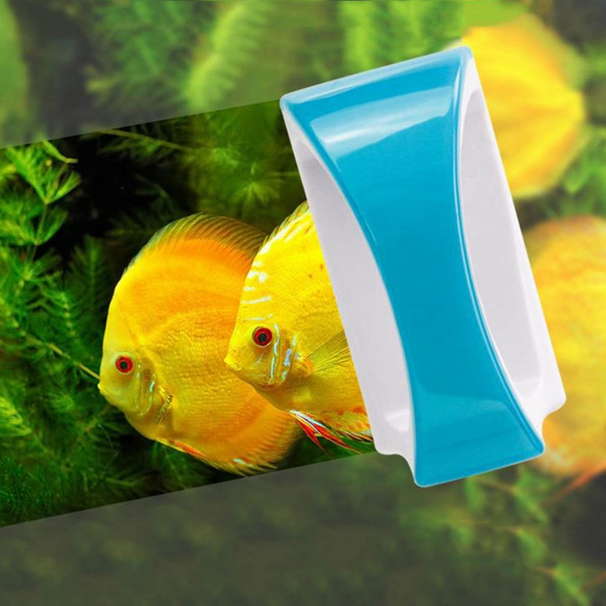 Aquarium Glass Cleaner Brush,Magnetic Algae Scraper Scrubber Clean Brush Tool for Glass Fish Tank Cleaning 