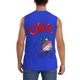 thumbnail image 4 of Fotbe Gnome 4th of July Men's Camiseta sin Mangas Estampada para Hombres, Playera Casual para Gimnasio, Entrenamiento, Playa-XX-Large, 4 of 7