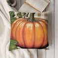 thumbnail image 3 of SHANXI Fall Pillow Covers Bowknot Pumpkin Decorative Throw Cushion Cases Thanksgiving Decor Indoor Decoration for Home Sofa Couch (Orange) 22x22in, 3 of 5