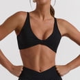 thumbnail image 2 of Sujetador deportivo push up para mujer, ropa interior, bralette acolchado, sujetador deportivo con tirantes cruzados, top sin espalda, para entrenamiento, fitness, yoga y otras actividades., 2 of 5