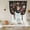 Black, variant on Watercolor Flowers Balloon Curtains 63 Inch Length for Living Room/Bedroom, Rustic Spring Floral Botanical Beige Rod Pocket Privacy Door Curtains Decorative Tie Up Shade for Window 52"x63"