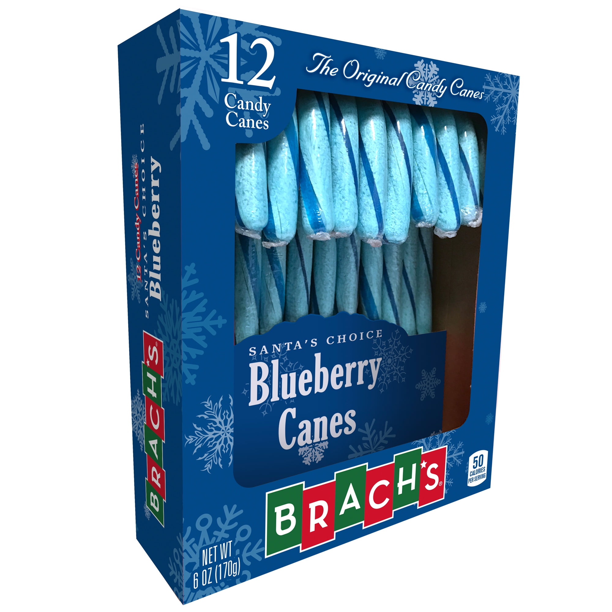 Brach's Santa's Choice Blueberry Canes, 6 Oz.