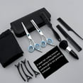 thumbnail image 4 of cyrico Hair Scissors, 14 Pcs Professional Haircut Scissors Kit for Men and Women, Stainless Steel Hairdressing Shears Set for Barber, Home, 4 of 7