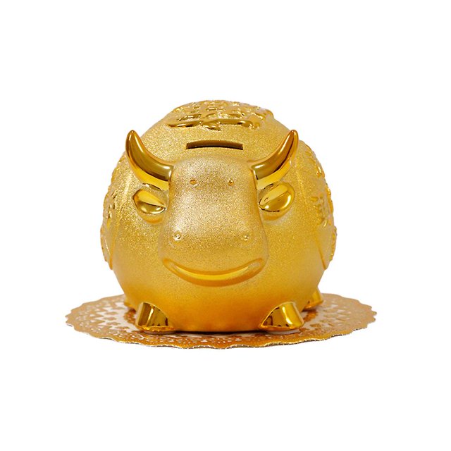 6inch Hucha de vaca, figuritas de vaca de dibujos animados, Caja de Ahorro de monedas, caja de depósito para niños
