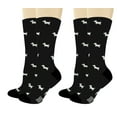 thumbnail image 1 of ThisWear Funny Anniversary Socks I Love Your Wiener Socks Pun Socks Dachshund Socks 2-Pair Novelty Crew Socks, 1 of 5